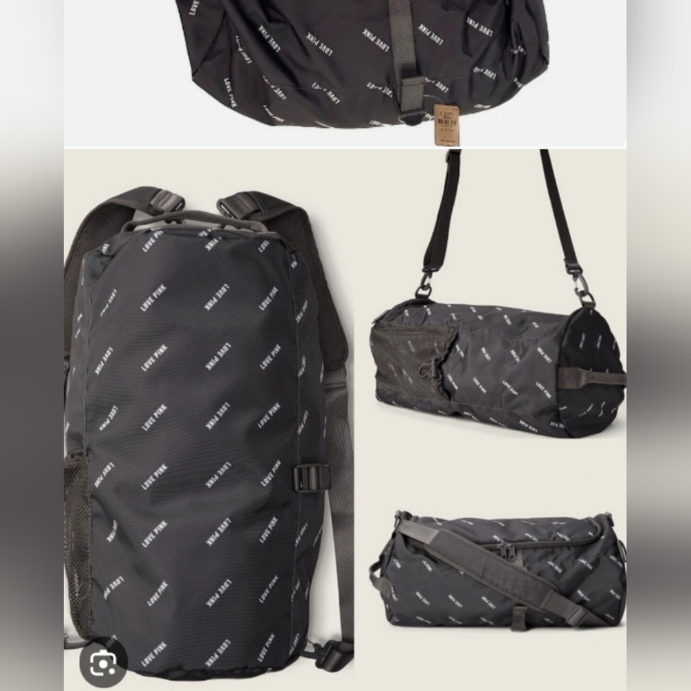 NWT Pink Convertible Campus Duffle